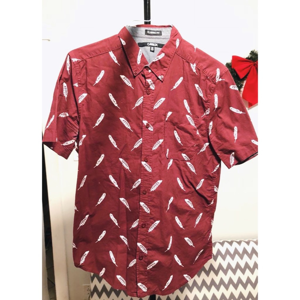 Burgundy shirt
